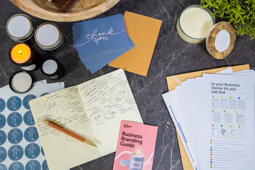 Business starter kits Label kit for small businesses Avery UK Avery